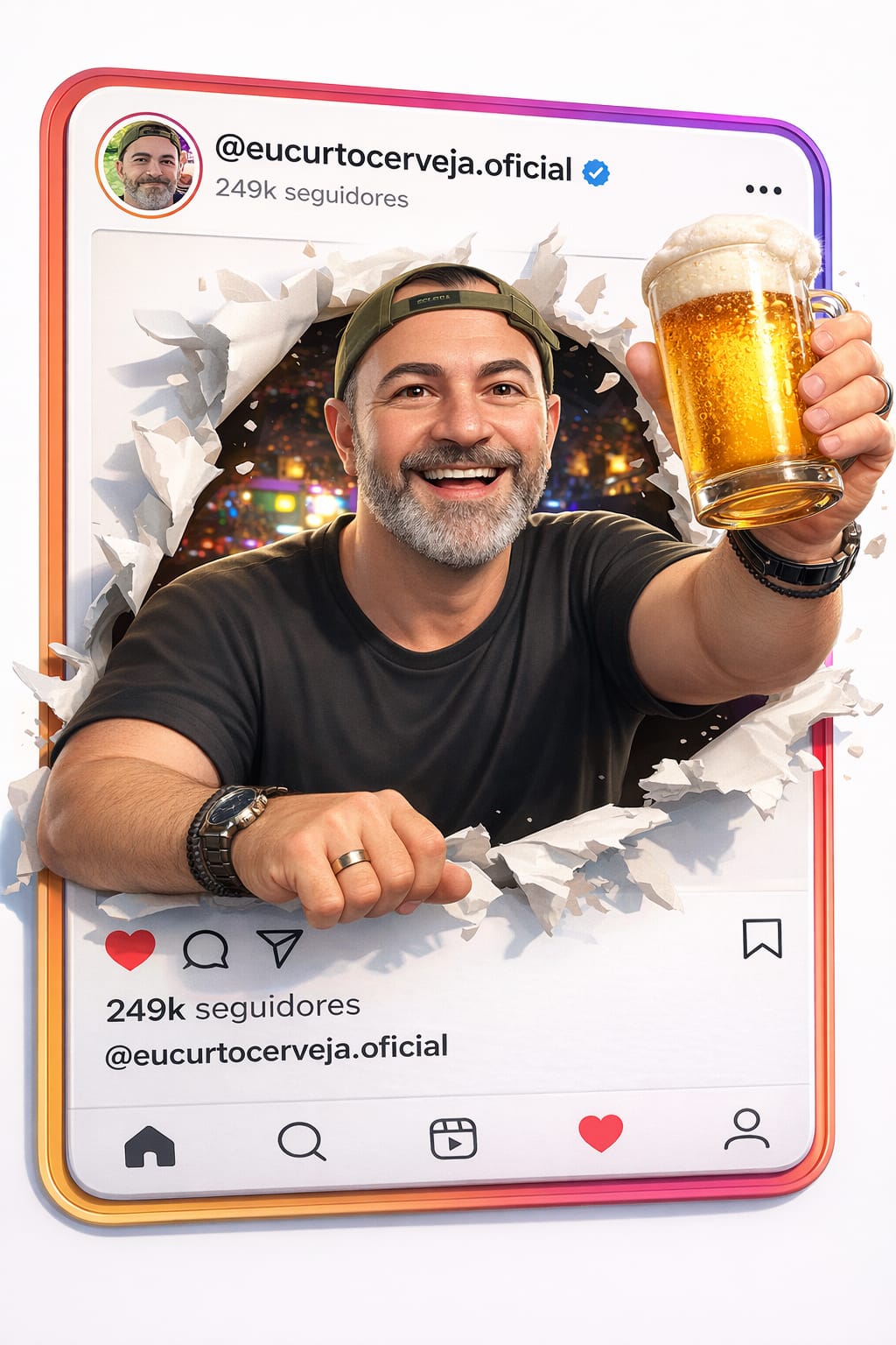 banner eu curto cerveja